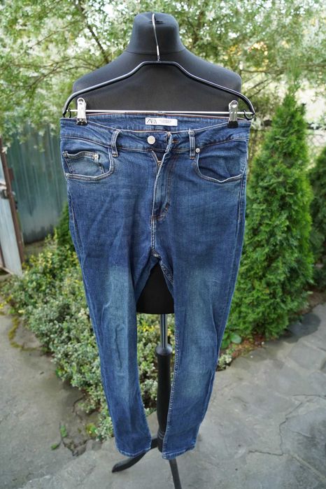 Zara męskie spodnie jeansy denim 42 S M skinny slim
