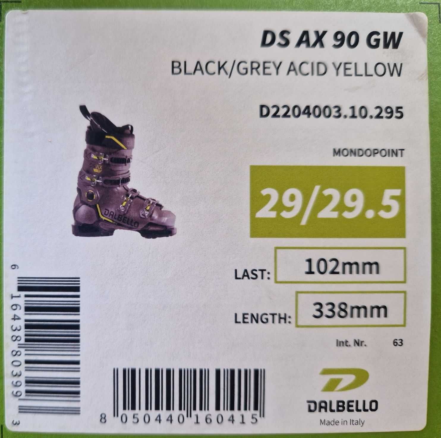 Buty narciarskie Dalbello DS AX 90 GW 46 29/29.5