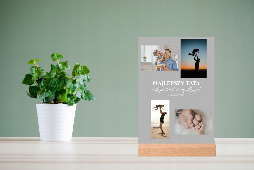 Tabliczka Statuetka Najlepszy Tata Ekspert od Wszystkiego  dla Taty