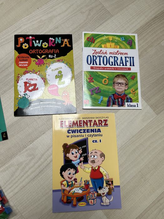 Ksiazki do nauki ortografii i czytania i pisania.