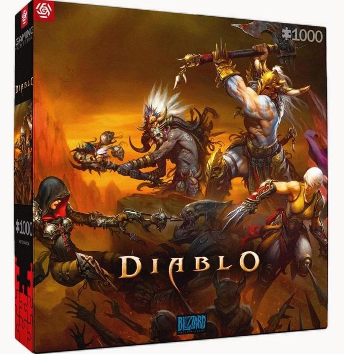 Puzzle 1000 Diablo: Heroes Battle pudełko,265x265 mm