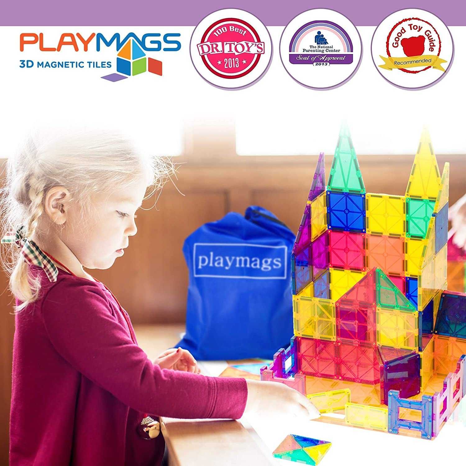 Магнитный конструктор Playmags 100 180 60 PicassoTiles \3D от 3-х лет