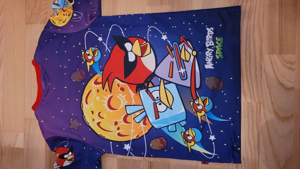 3 koszulki rozm 134 Angry Birds i 2 x smyk