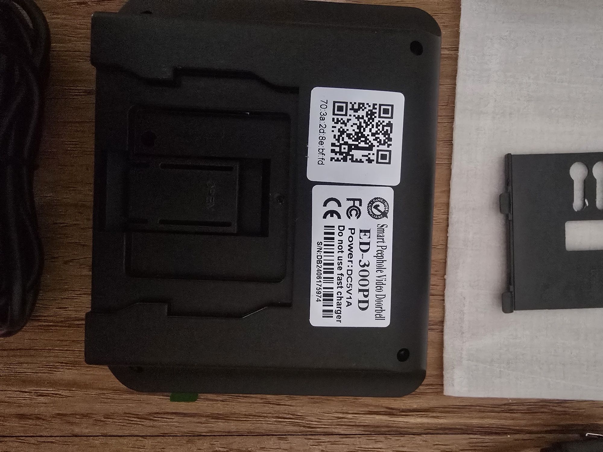 Oculo com camara e ecrã para portas