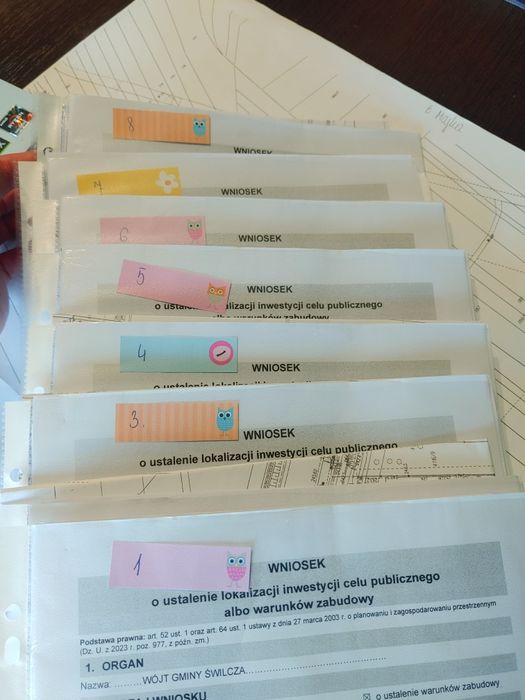 Warunki zabudowy - wnioski