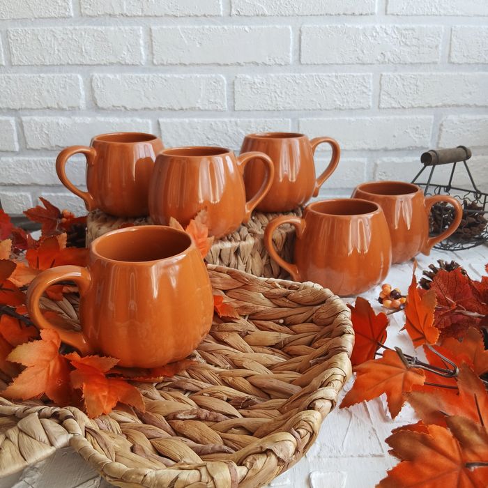 Горнятко чашка гарбузик тиква привид скелетик