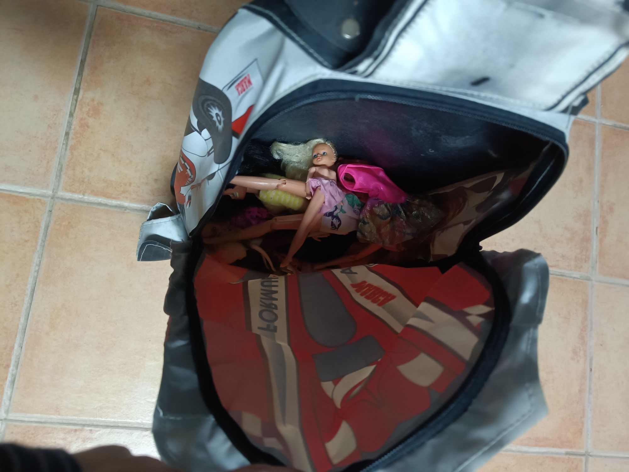 Mochila de criança, fórmula 1