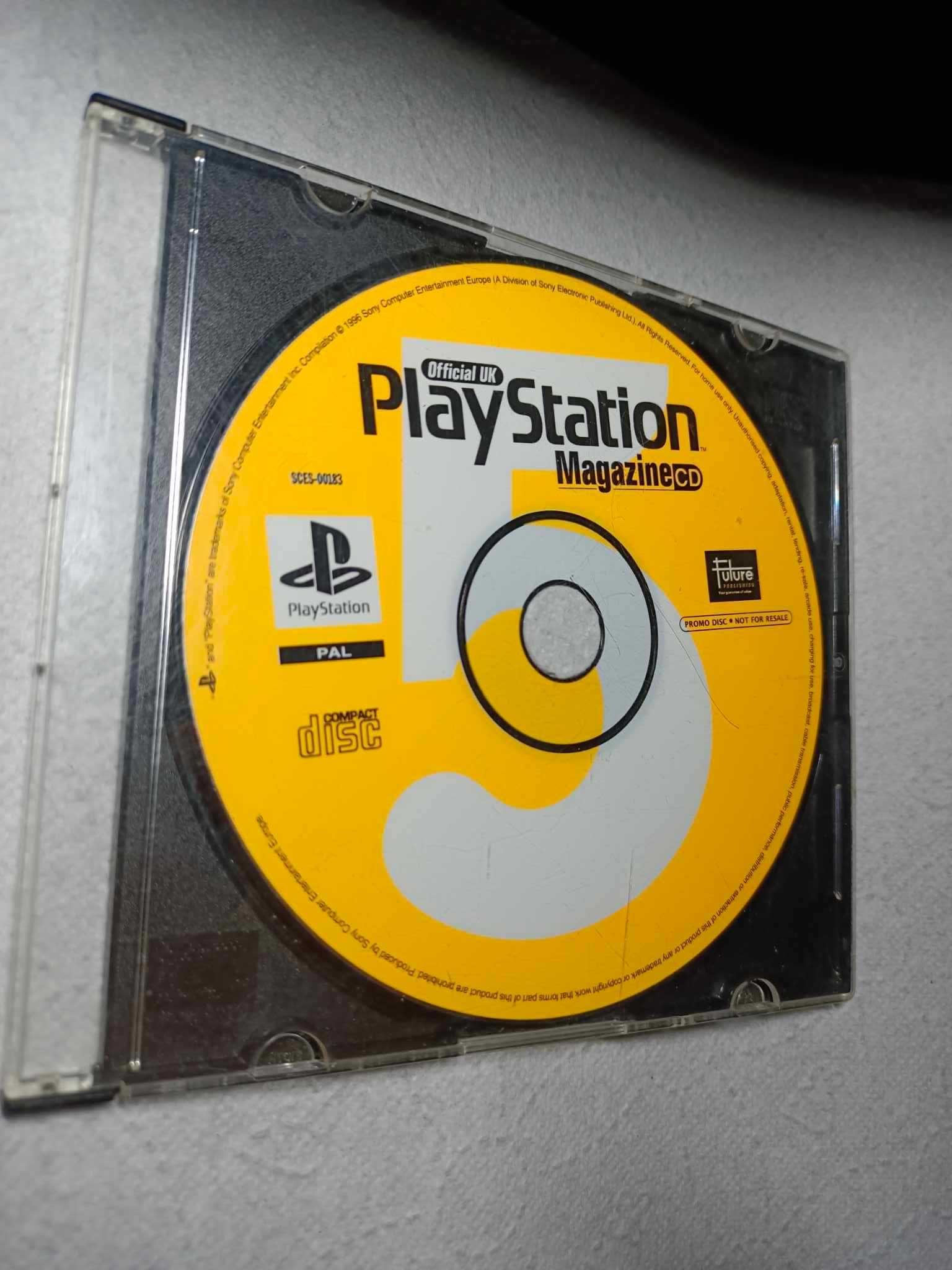 Ps1 Oficjalna płyta z magazynu PlayStation UK 5 rzadki z kwietnia 1996