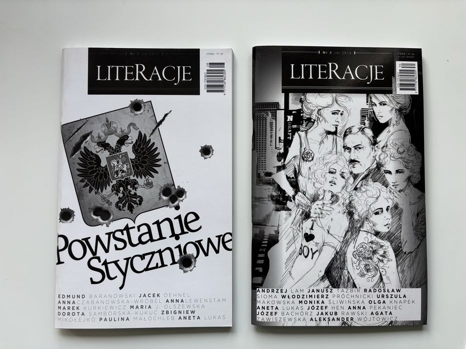 kwartalnik literacje powstanie styczniowe zestaw 2 sztuki