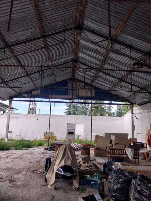 Stalowa konstrukcja wiaty