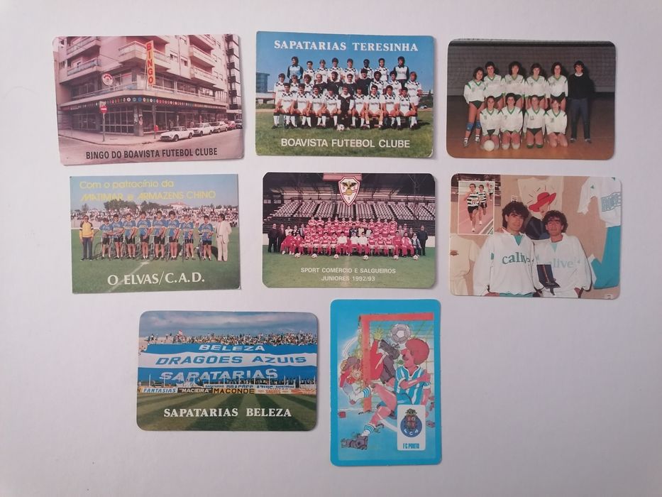 Conjunto de 8 calendários diversos sobre desporto