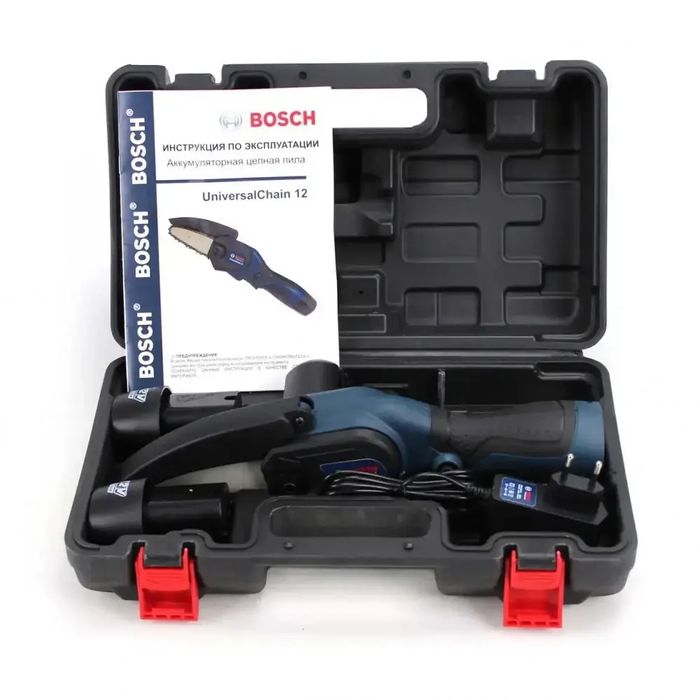Аккумуляторная цепная мини пила BOSCH UniversalChain 12 | 3 A/h | 12V