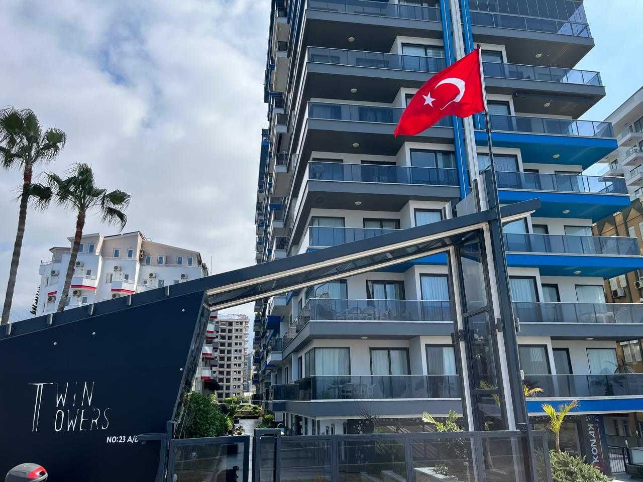 Элитный отдых в апартаментах 1+1 в Konak Twin Tower, Махмутлар, Алания