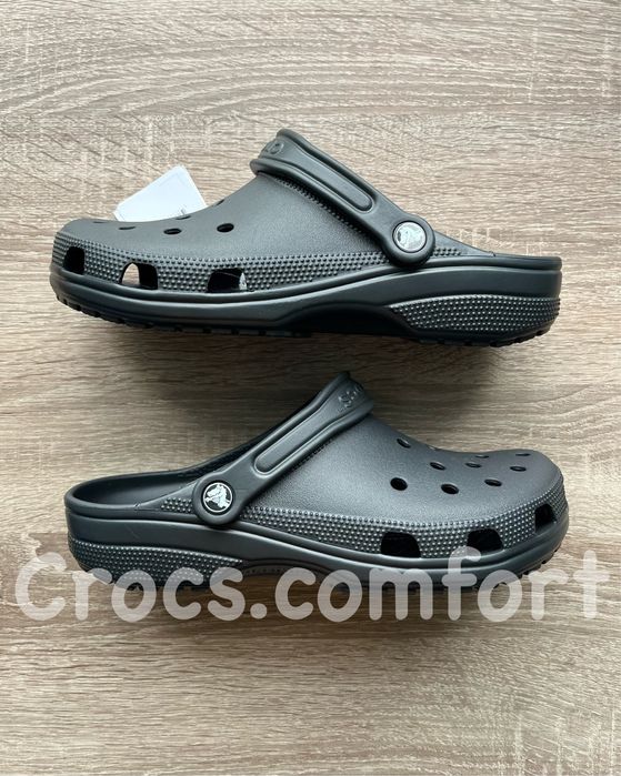 Крокси чорні класичні чоловічі і жіночі, crocs classic
