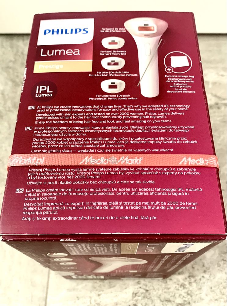 NOWY depilator laser - Philips Lumea Prestige BRI959 - najwyzszy model