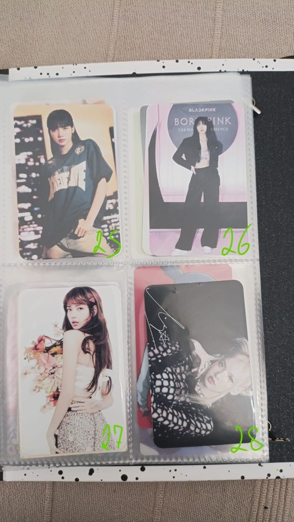 Cartas de Lisa de Black Pink