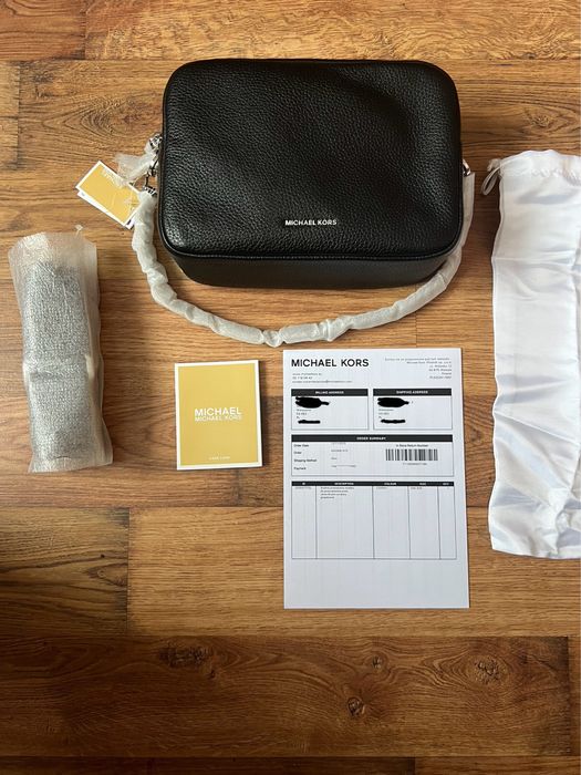 сумка через плечо Michael Kors черная, shoulder bag Michael Kors black