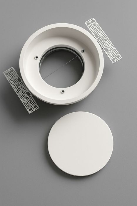 Anemostat okrągły bezramkowy nawiewno-wywiewny Ventmann WCIRCLE fi 125