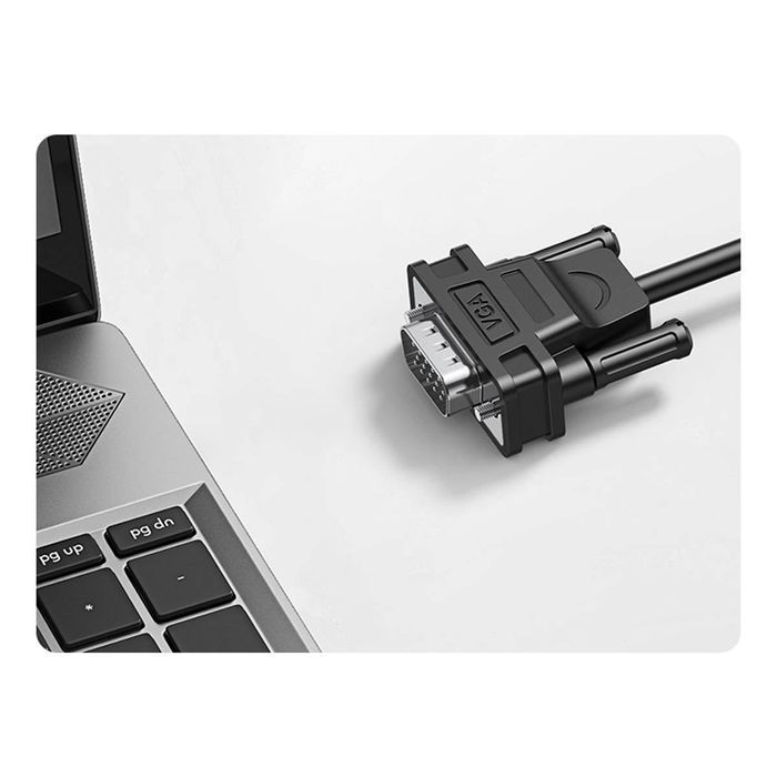 Ugreen kabel przewód adapter VGA (męski) - HDMI (żeński) 0.15m czarny