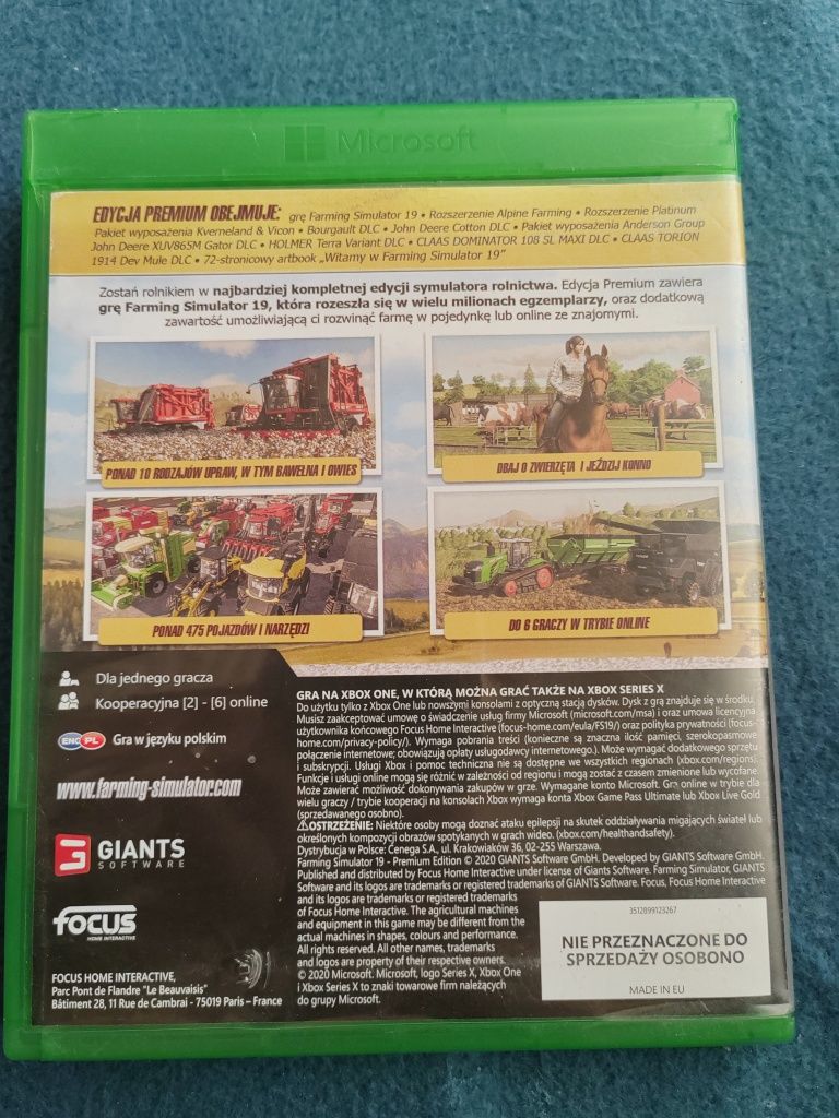 Farming simulator 2019 19 premium edition xbox one s x series