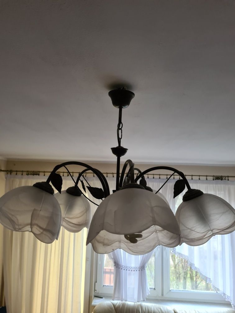 Duzy Żyrandol# lampa plus lampka nocna