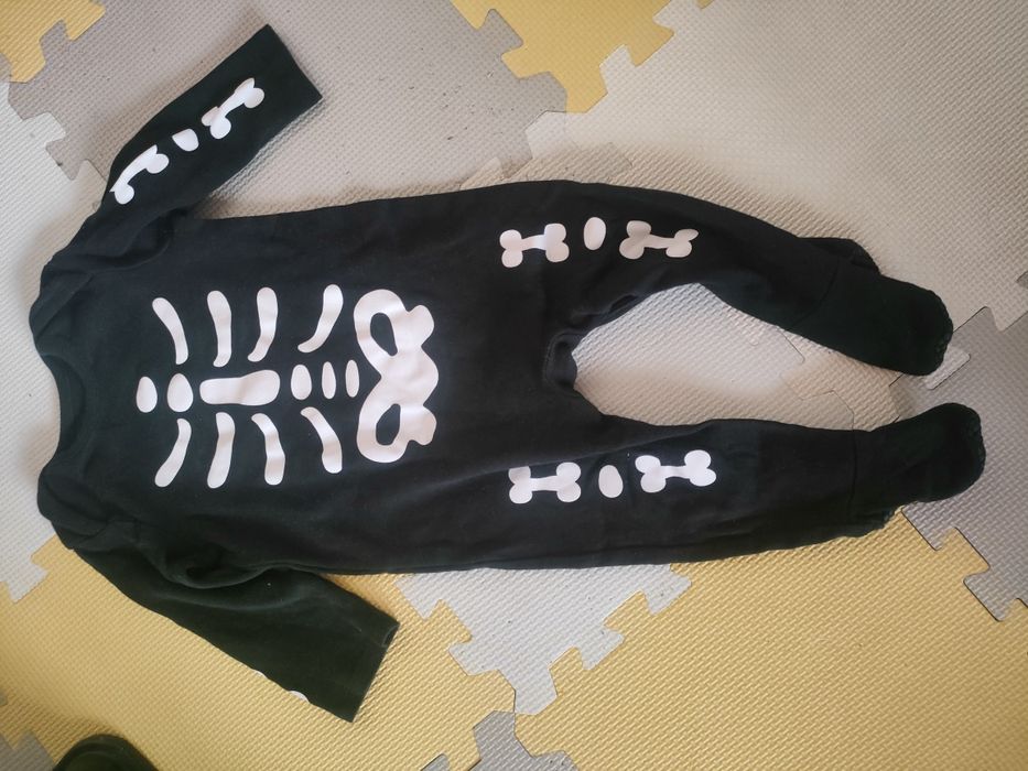Body dziecięce 74,  kościotrup, strój- przebranie na bal karnawałowy