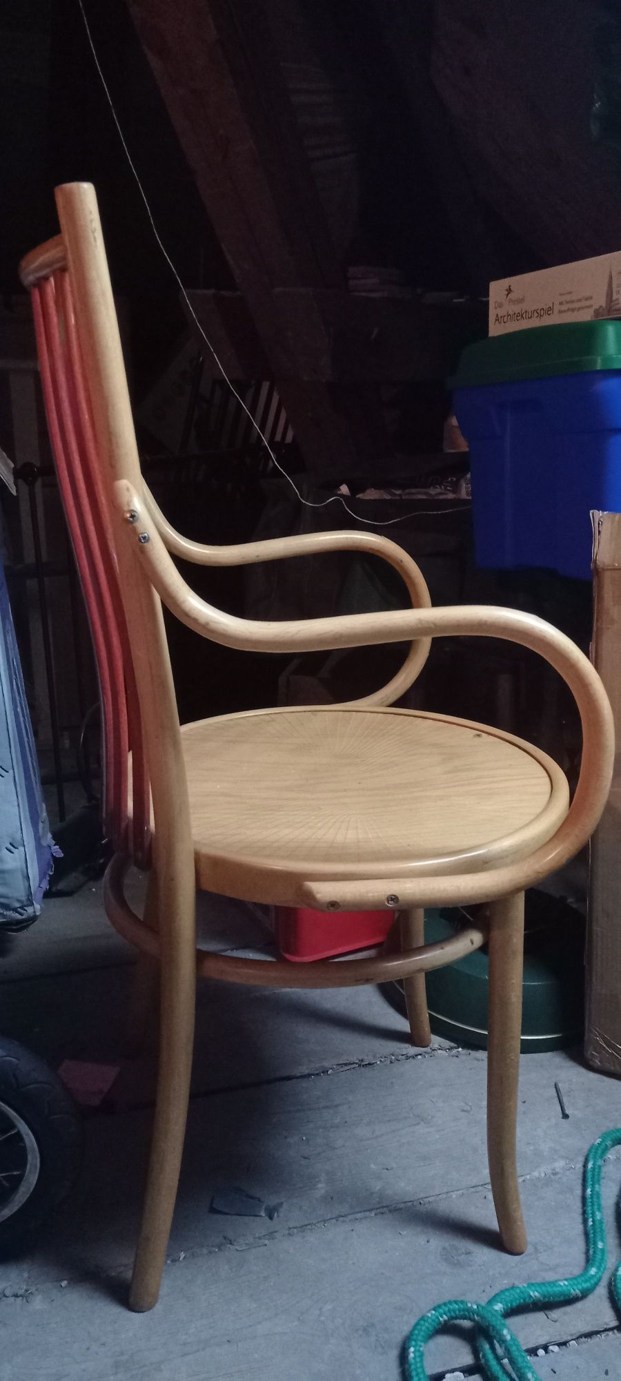 Krzesło gięte thonet Radomsko z podłokietnikami