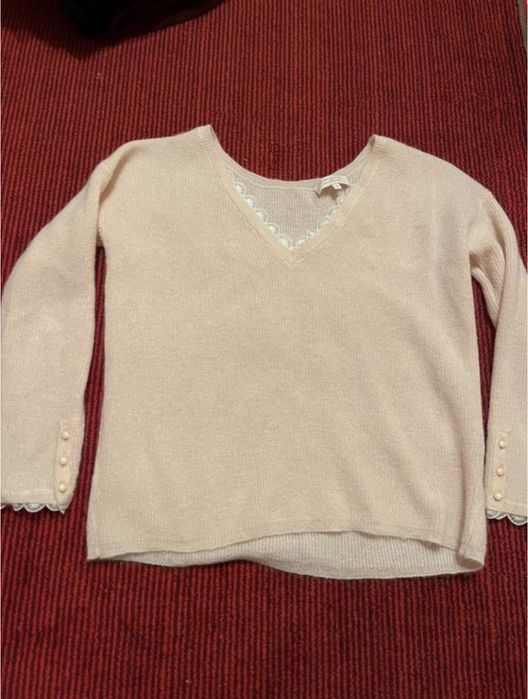 Sezane, дорогий светр з гарним складом. розмір s.