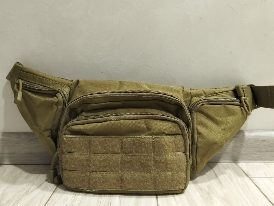 Тактична нагрудна поясна сумка бананка ARMORBAG пісочний coyote