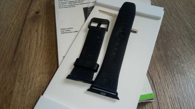 Pasek Belkin Skórzany czarny Apple Watch 38mm