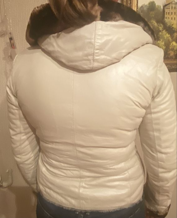 Белая дубленка ( косуха )