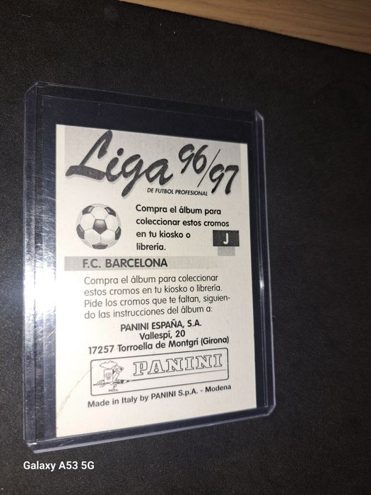 Cromo 96/97 Emblema Barcelona