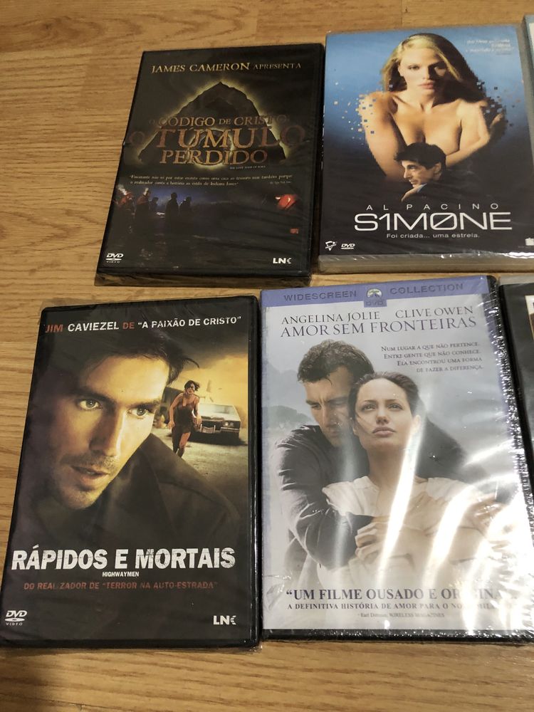 DVDs variados e novos