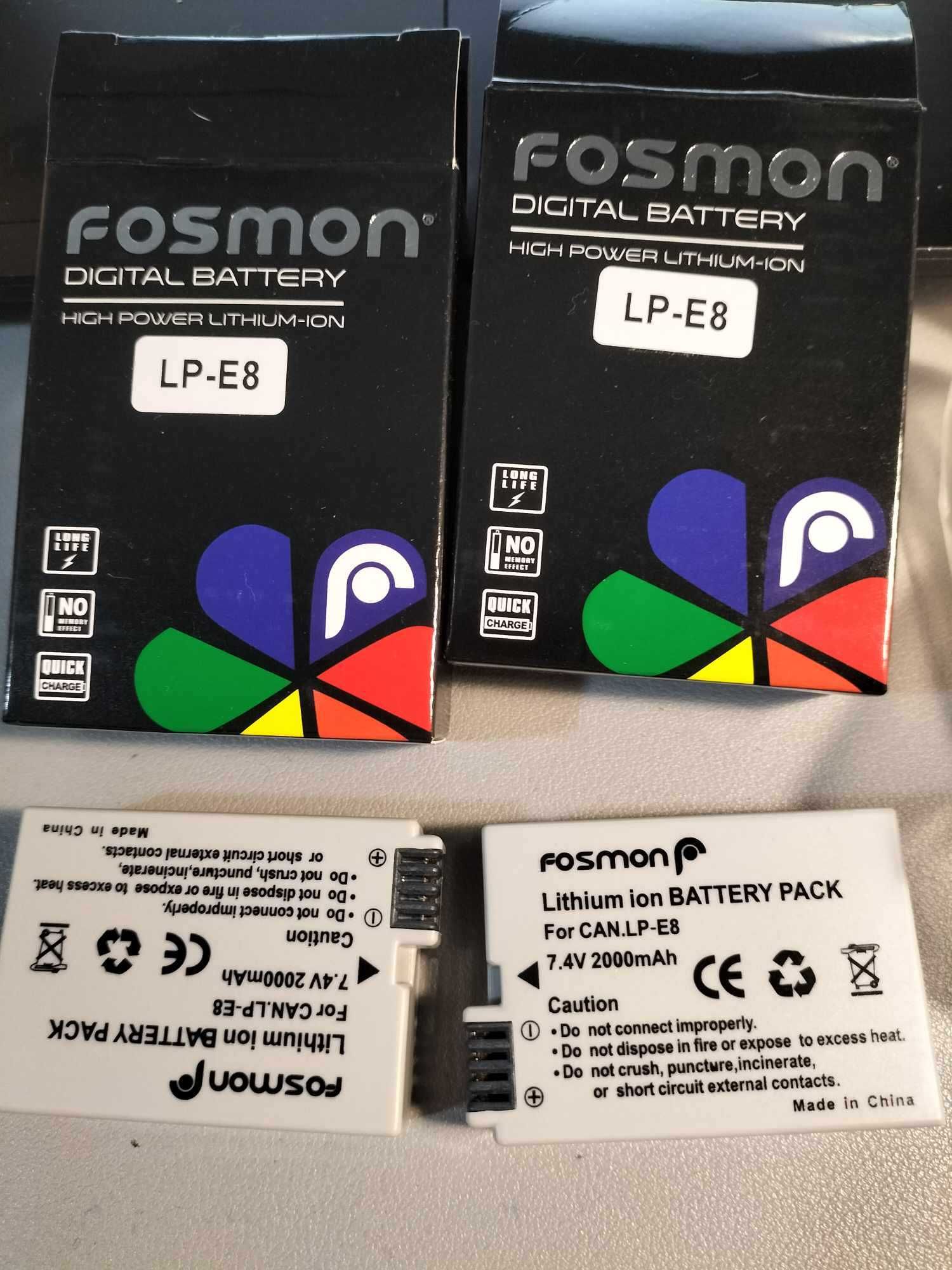 Fosmon LP-E8 akumulator litowo-jonowy i kompatybilny z Canon
