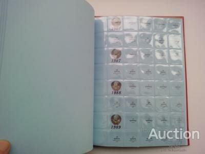 Альбом и листы для ПОГОДОВКИ монет СССР 1961-1991. Размер 200х260 мм