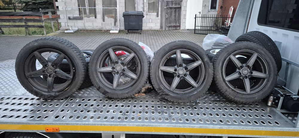 Koła zimowe 5x112 7j et38 oc 66.6/5 205/55r16 100% opon