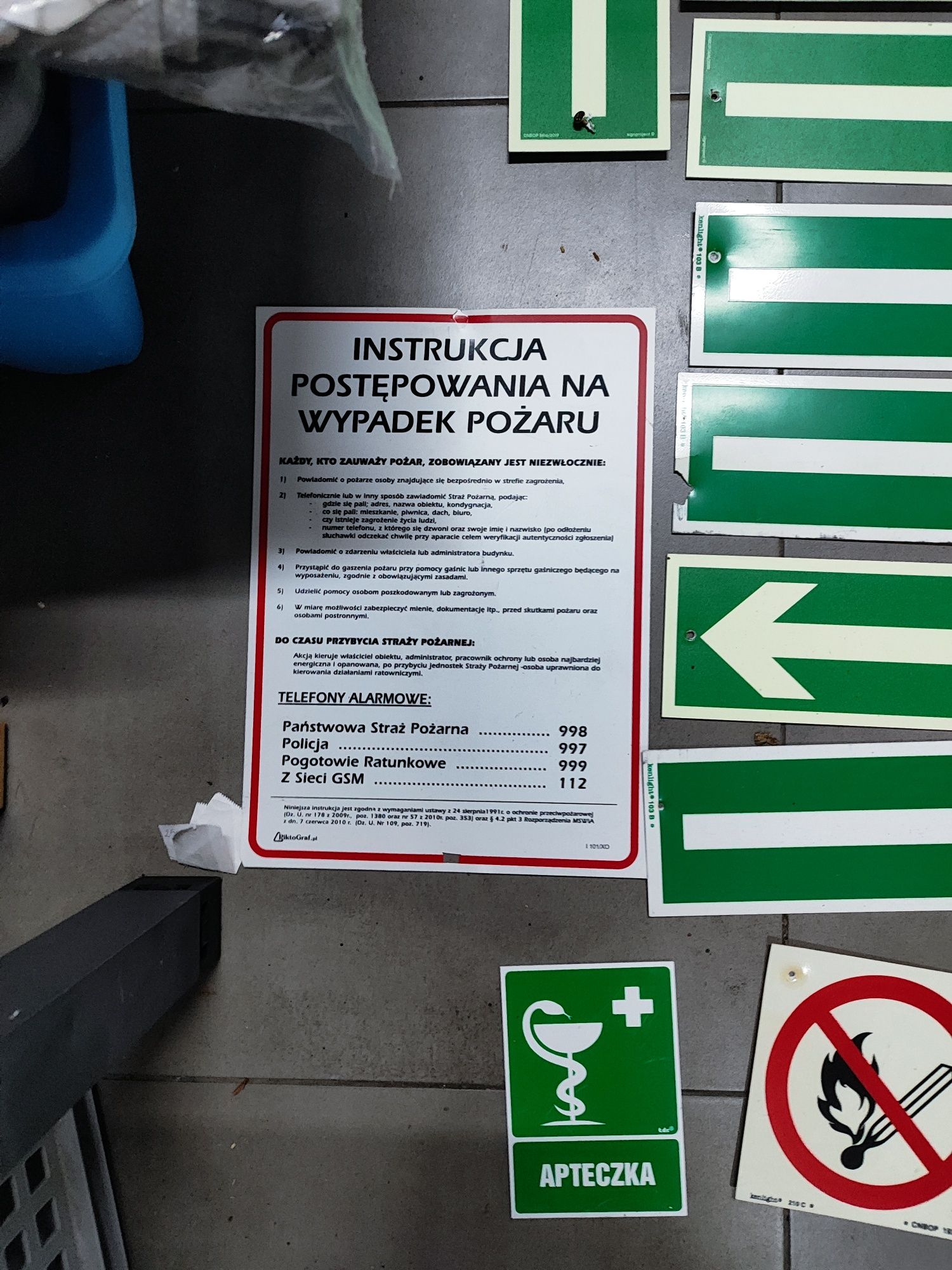 Znaki BHp droga do