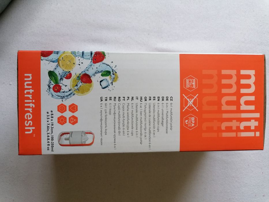 Espremedor de citrinos Nutrifresh 6 em 1 branco