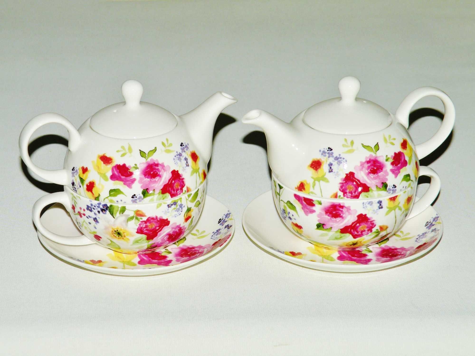 Zestaw porcelanowego imbryczka i filiżanki Home & You Fine Bone China