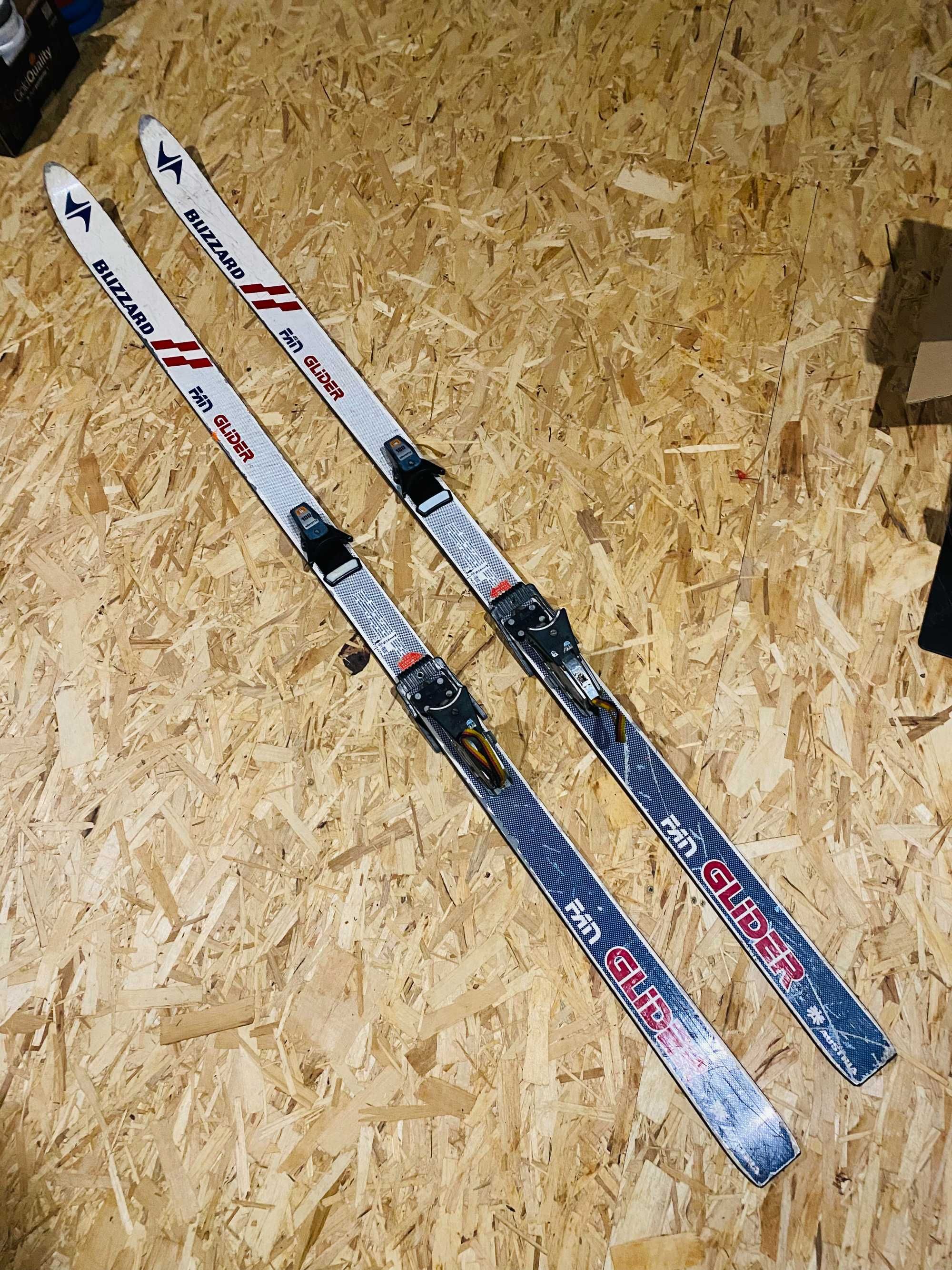 Klasyczne Narty Blizzard Fan Glider 175cm z wiązaniami Silvrella