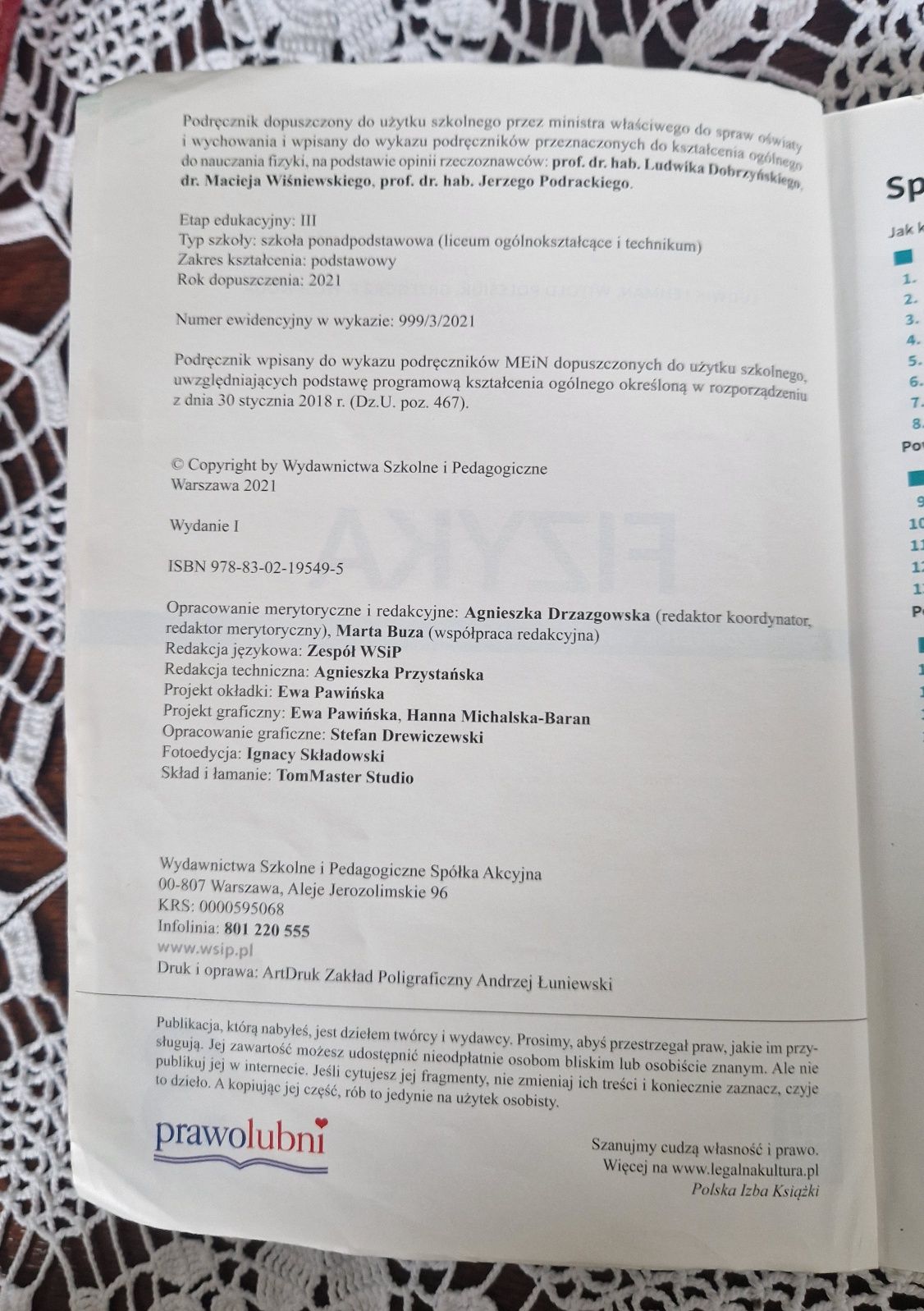 Fizyka 3 podręcznik, zakres podstawowy