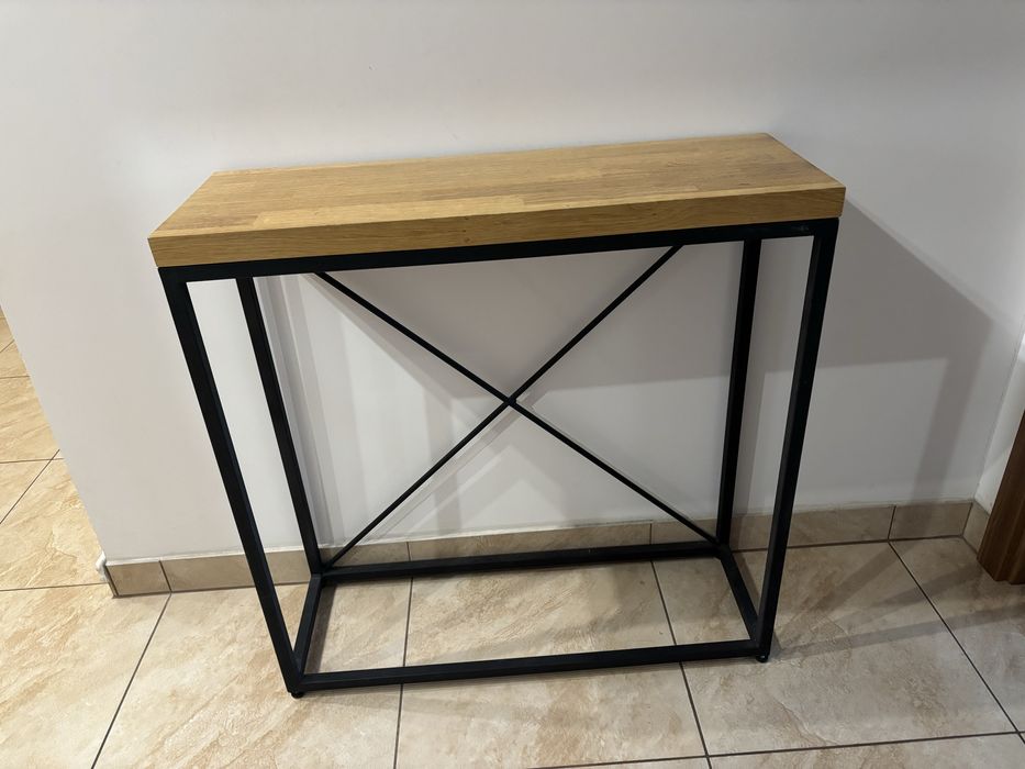Konsola drewnaniana stylowa w stylu loft