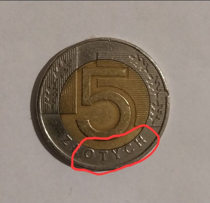 Destrukt 5 zł 1994 roku