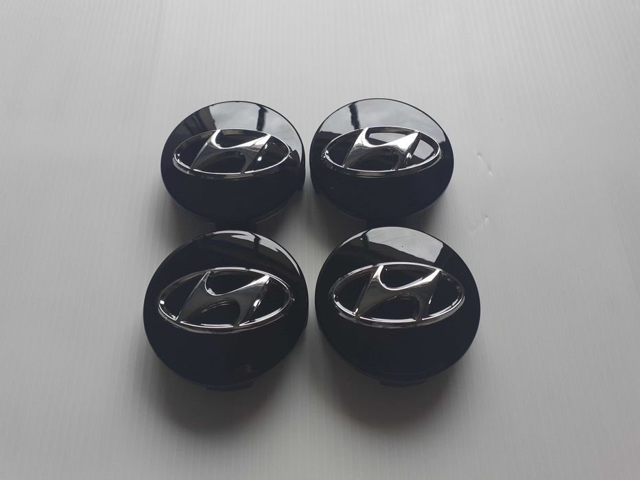 Centros/tampas de jante completos Hyundai com 56, 60, 65 e 68 mm
