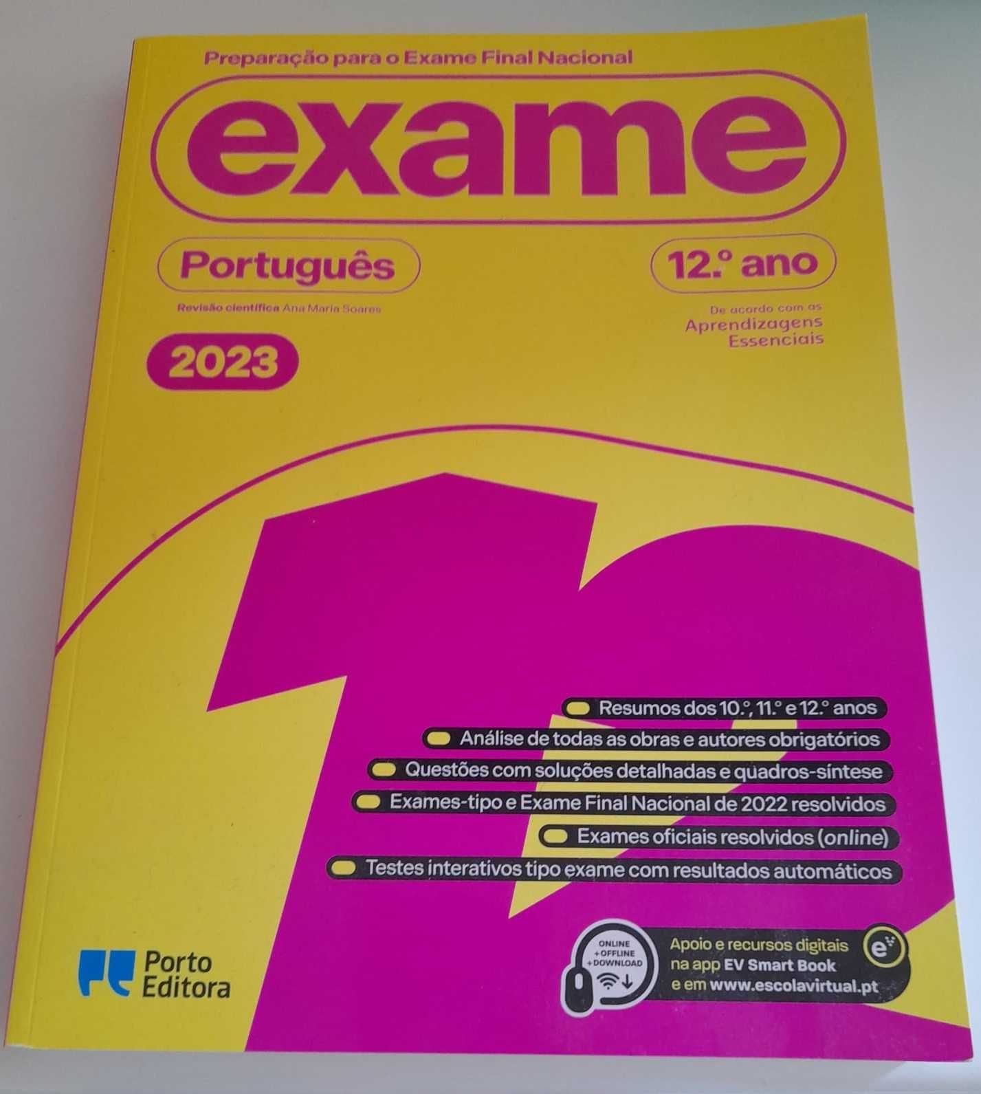 Exame Livro Preparação Português 12ºano Porto Editora