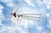 Antena zewnętrzna Metronic 415049 DVB-T2 + Wzmacniacz