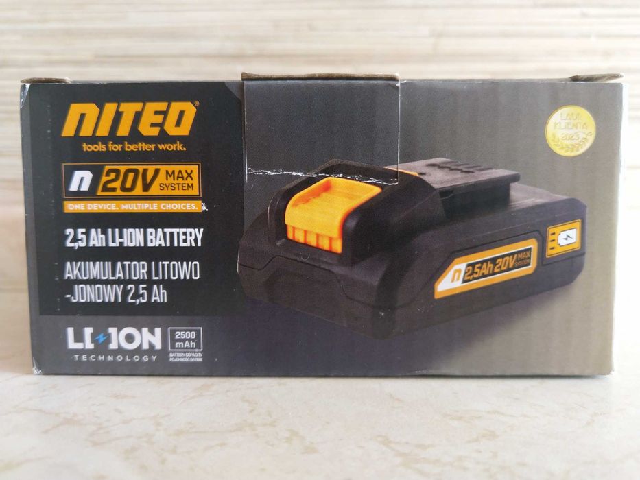 NOWY Bateria Akumulator Litowo Jonowy NITEO 2,5 Ah 2500 mAh 20V