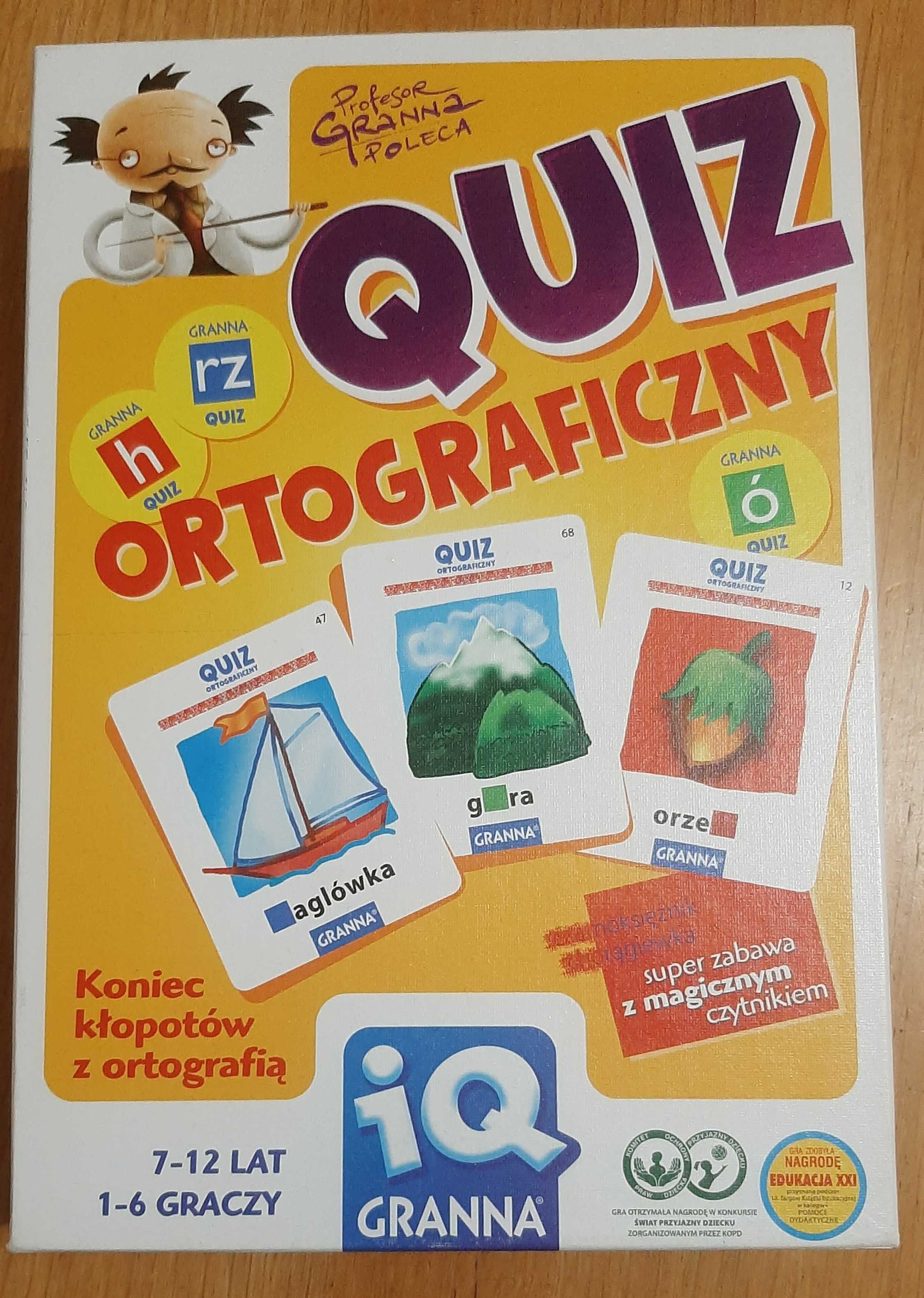 Quiz ortograficzny-gra edukacyjna, nowa