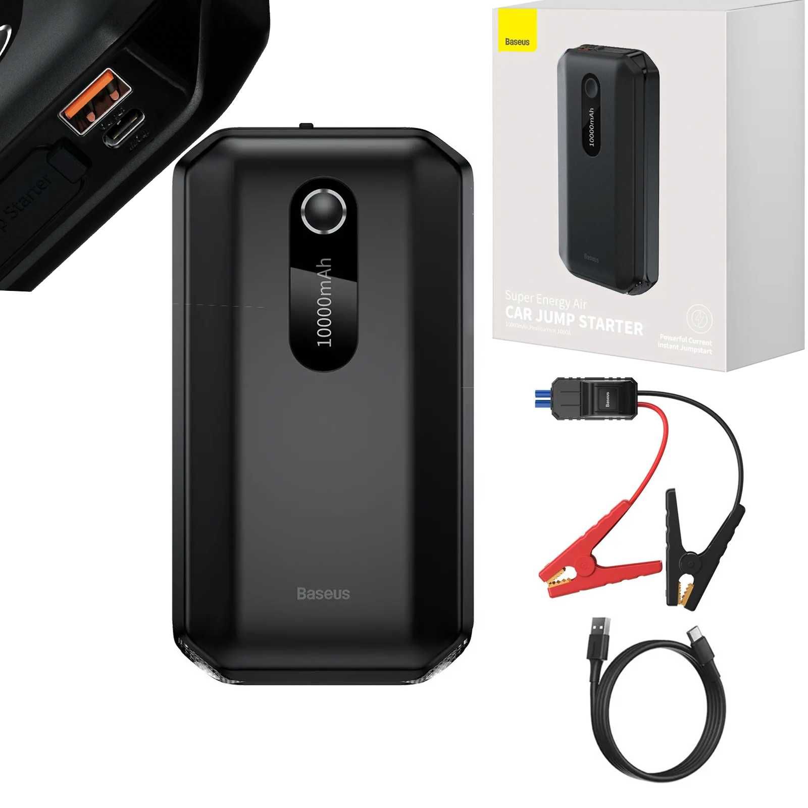 NOWY Powerbank Baseus 10000mAh z funkcją rozruchu auta 1000A