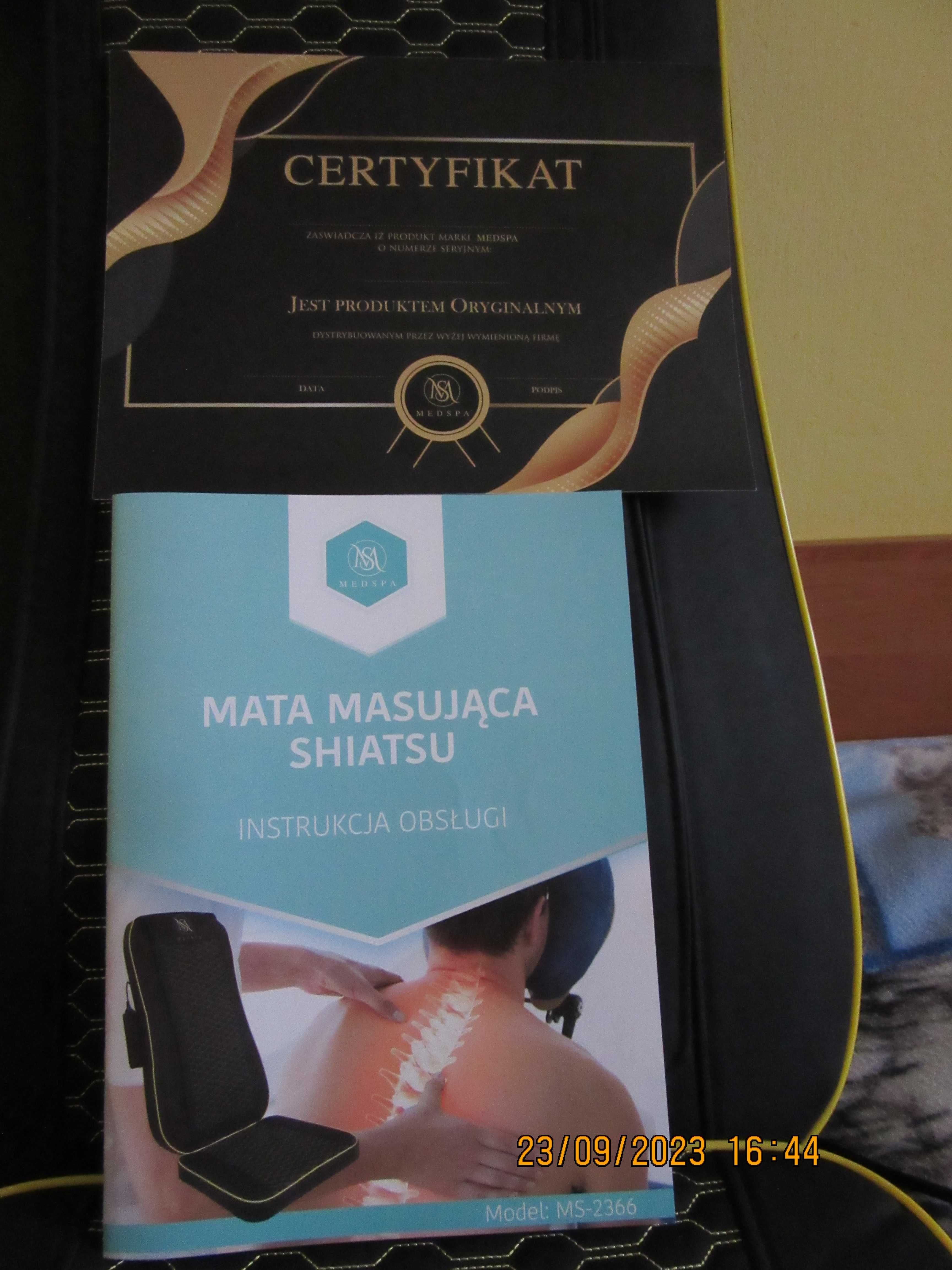 Mata Masująca Shiatsu